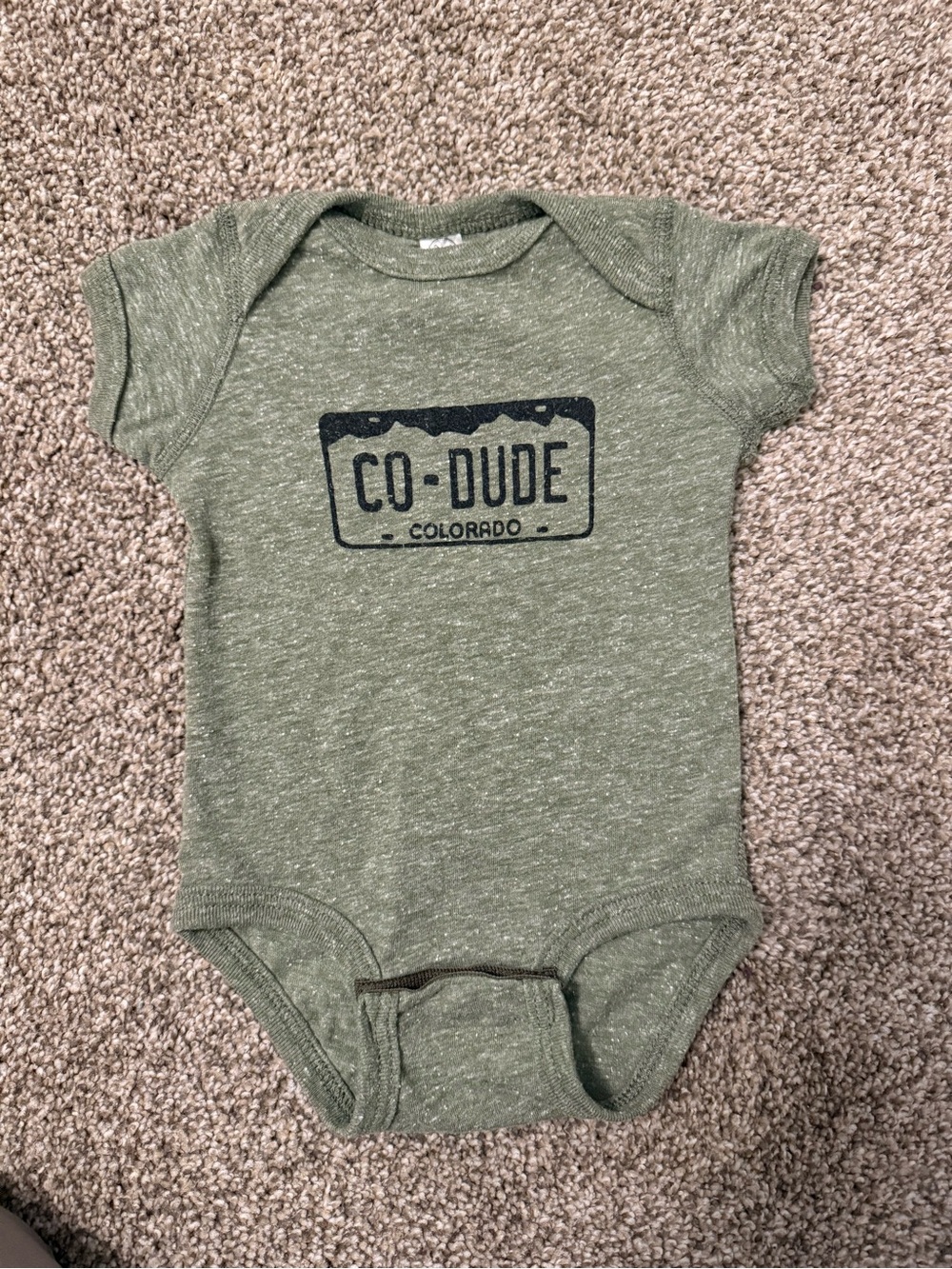 Co-Dude Green Baby One-Piece Bodysuit